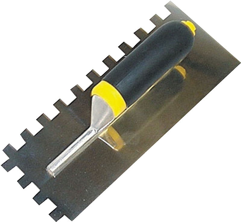 M-D BUILDING PRODUCTS I M-D 49038 Tile Installation Trowel, 12 in L, 4-1/2 in W, Square Notch, Comfort Grip Handle