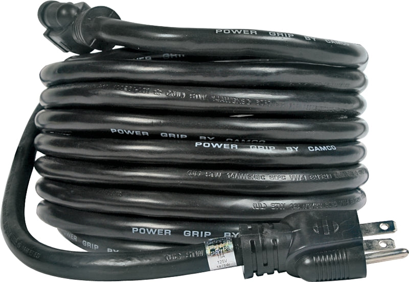 CAMCO Camco USA 55142 Extension Cord, 30 ft L, Black Jacket