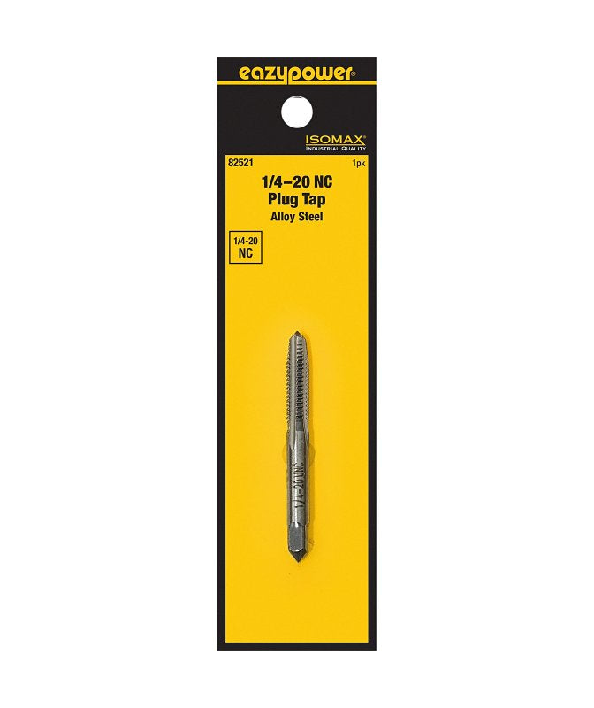 EAZYPOWER Isomax 82521 Tap, 1/4-20 Thread, NC Thread, Plug Chamfer, Tungsten Steel