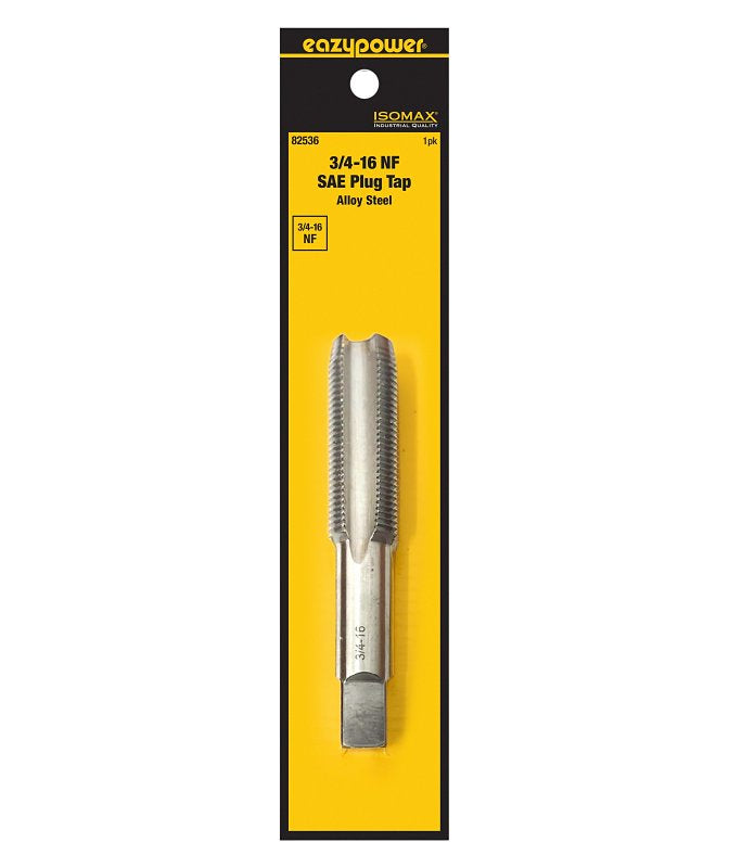 EAZYPOWER Isomax 82536 Straight Flute Tap, 3/4-16 Thread, UNF Thread, Plug Chamfer