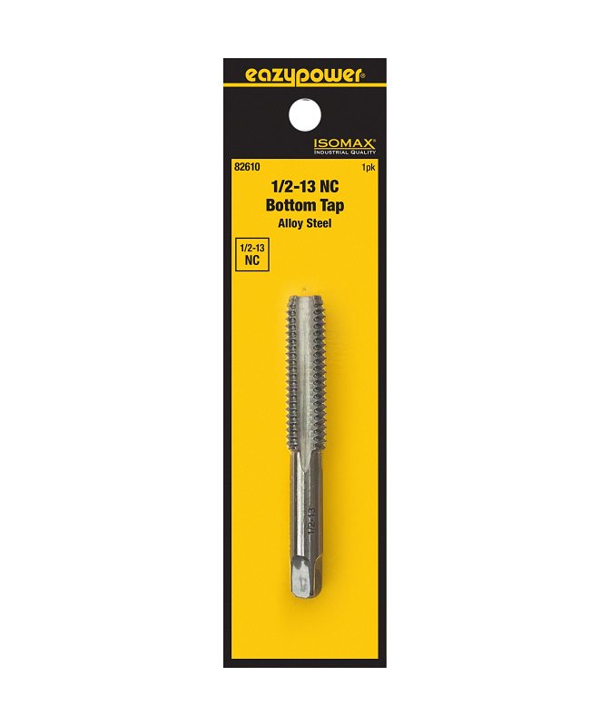 EAZYPOWER Isomax 82610 Straight Flute Tap, 1/2-13 Thread, UNC Thread, Bottom Chamfer