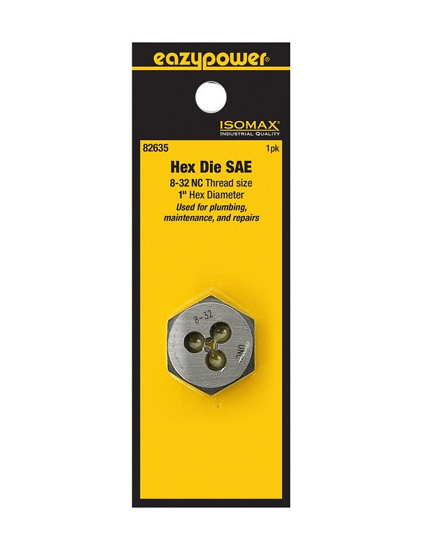 EAZYPOWER Isomax 82635 Fractional Die, #8-35 Thread, NC Thread