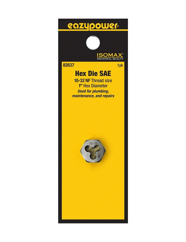 EAZYPOWER Isomax 82637 Fractional Die, #10-32 Thread, NC Thread
