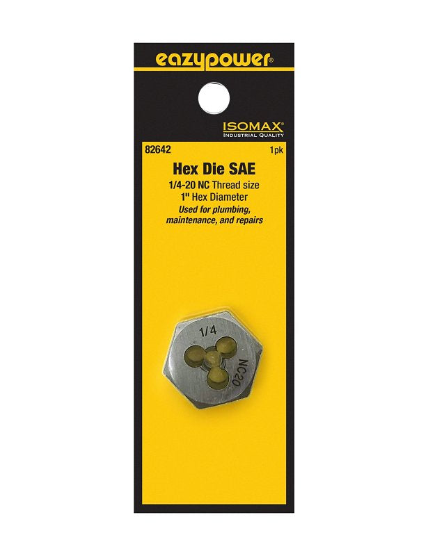 EAZYPOWER Isomax 82642 Fractional Die, 1/4-20 Thread, NC Thread