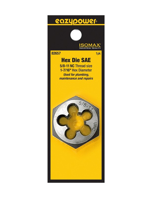 EAZYPOWER Isomax 82657 Threading Die, 5/8-11 Thread, UNC Thread