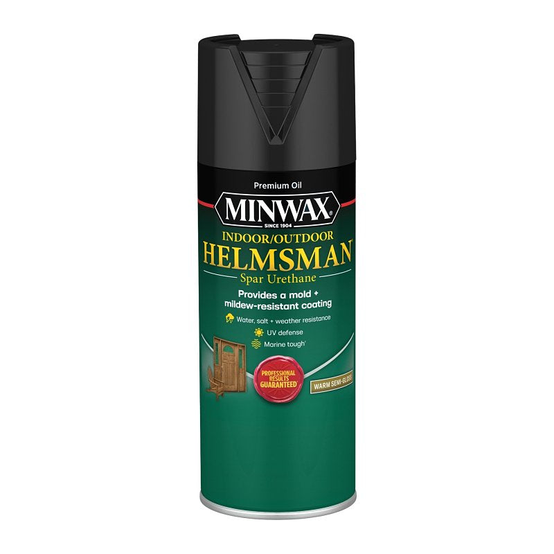 MINWAX Minwax Helmsman 613-7111 Spar Urethane, Semi-Gloss, Liquid, 11.5 oz, Aerosol