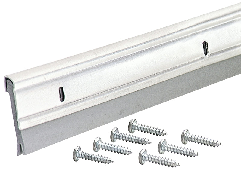 M-D M-D 05629 Door Sweep, Aluminum Flange, 36 in L, Aluminum Flange, Vinyl Insert