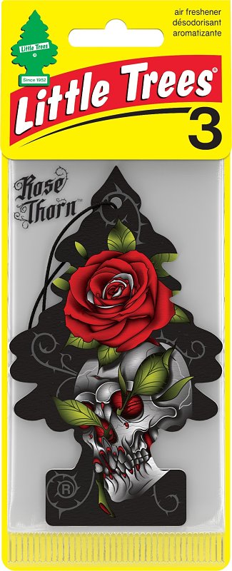 CAR FRESHNER AIR FRSHNR W/STRING ROSE THORN