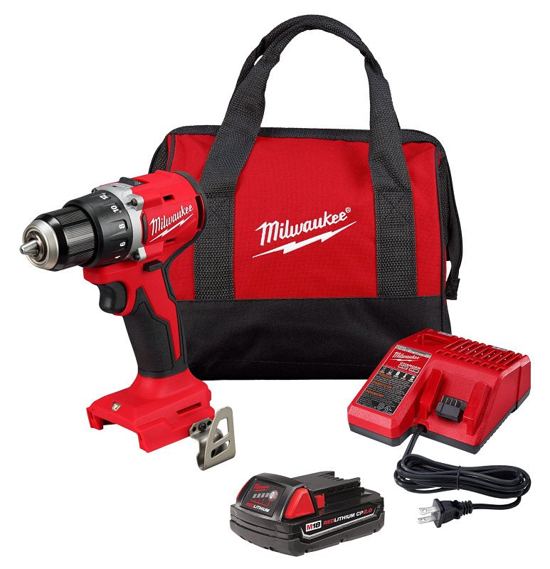 MILWAUKEE DRL/DRVR KIT BRSHLS 18V 1/2IN