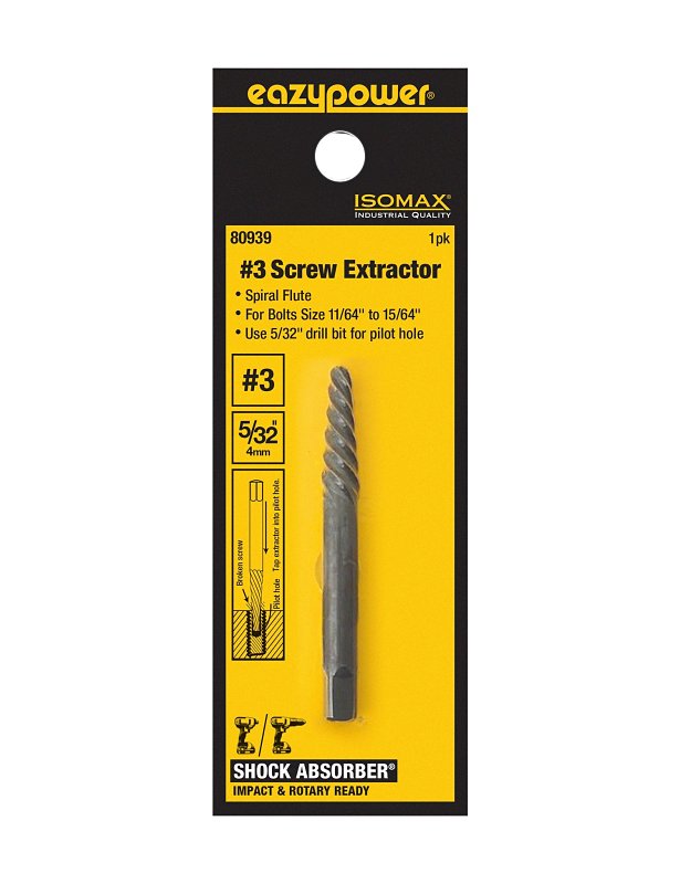 EAZYPOWER 80939 1PK 3 SCREW EXTRACTOR
