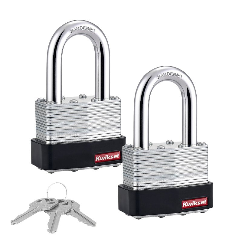 KWIKSET PADLOCK LAMIN STEEL 2 IN PADLOCK 1-1/2