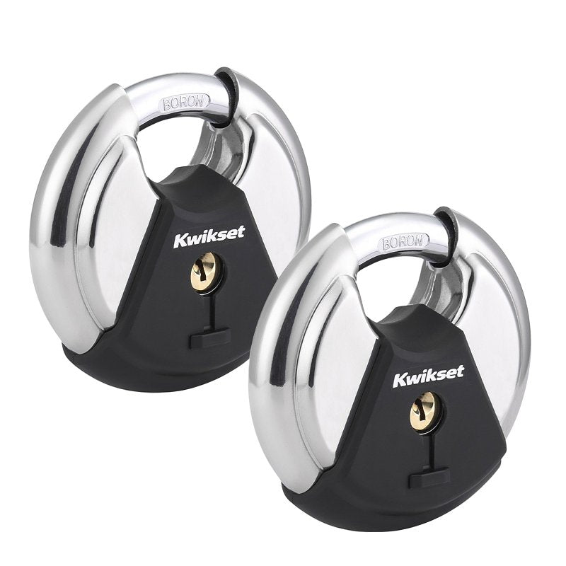 KWIKSET PADLOCK DISCUS 3-1/8IN PADLOCK 2KA SHR