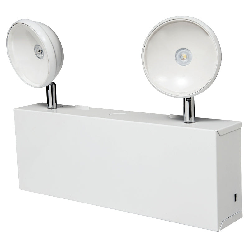 SURE-LITES Sure-Lites XR6C-LED Emergency Light, 12-3/8 in OAW, 9-1/4 in OAH, 120/277 VAC, LED Lamp, Steel Fixture, White ELECTRICAL SURE-LITES