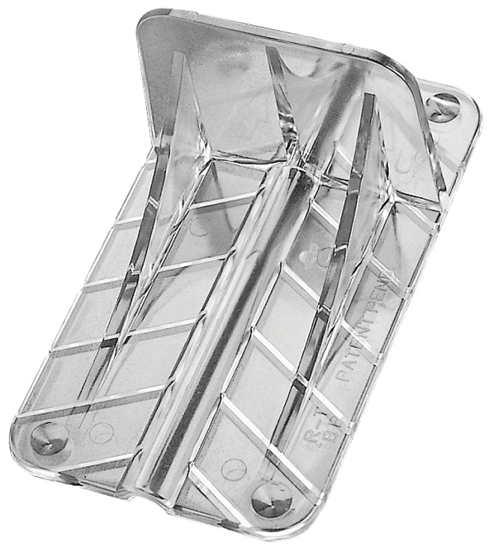 AMERIMAX Amerimax 8505011 Snow Guard, 3-1/2 in W, Polycarbonate, Clear, Surface Installation