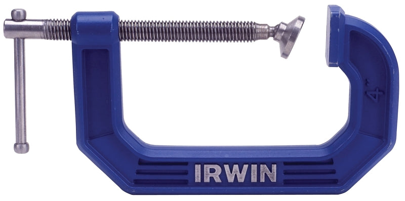 IRWIN Irwin 225101ZR C-Clamp, 900 lb Clamping, 1 in Max Opening Size, 1-3/16 in D Throat