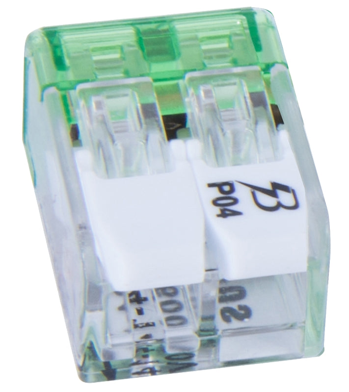 GB Gardner Bender 19-PCL2 2-Port Lever Connector, 24 to 14 AWG Wire, 2-Pole