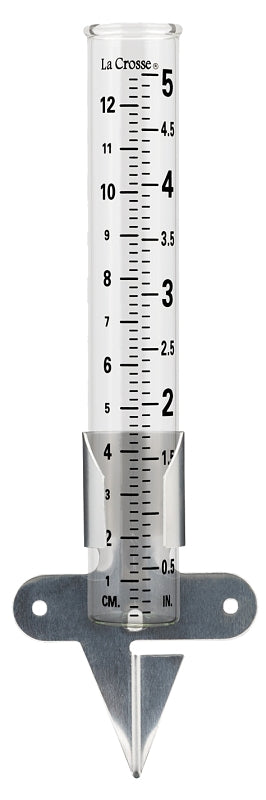 LA CROSSE TECHNOLOGY La Crosse 704-1514 Rain ga, 5 in, 2-1/4 in L x 1 in W x 6-3/4 in H Dimensions
