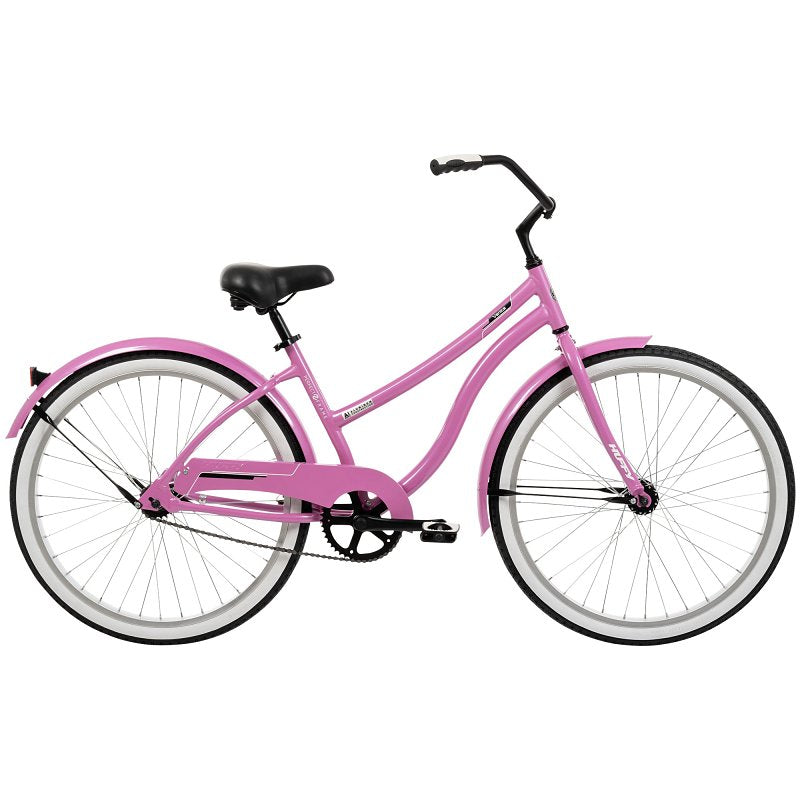 HUFFY Huffy 66652 Cruiser Bicycle, Ladies, 12+, Aluminum Frame, Coaster Brake, 26 in Dia Wheel, Pink