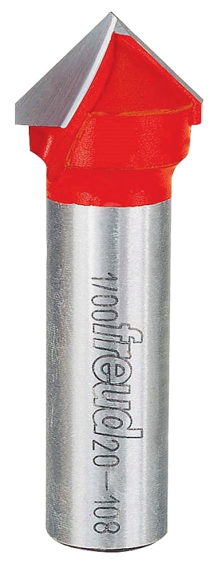 FREUD Freud 20-108 Router Bit, 3/4 in Dia Cutter, 2-1/4 in OAL, 1/2 in Dia Shank, 2-Cutter, Carbide