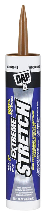DAP DAP EXTREME STRETCH 7079818706 Premium Elastomeric Sealant, Woodtone, 24 hr Curing, 40 to 100 deg F, 10.1 fl-oz PAINT DAP