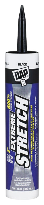 DAP DAP 7079818713 Premium Elastomeric Sealant, Black, 24 hr Curing, 40 to 100 deg F, 10.1 fl-oz Cartridge PAINT DAP