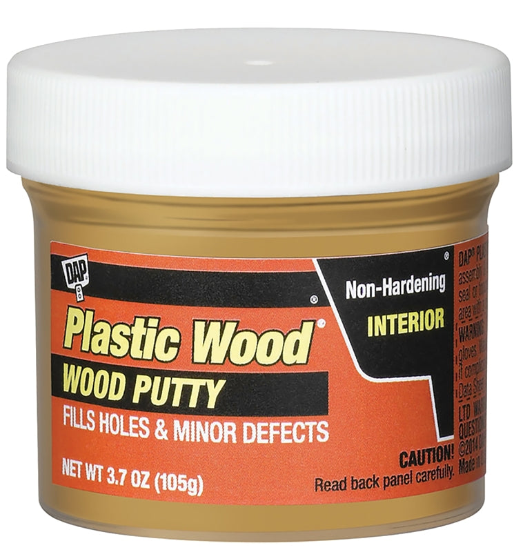 DAP DAP 7079821247 Wood Putty, Solid, Mild, Pleasant, Light Oak, 3.7 oz, Tub