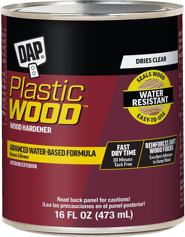 DAP Plastic Wood 7079821000 Hardener, Solid, Natural, 16 oz Can AUTOMOTIVE DAP