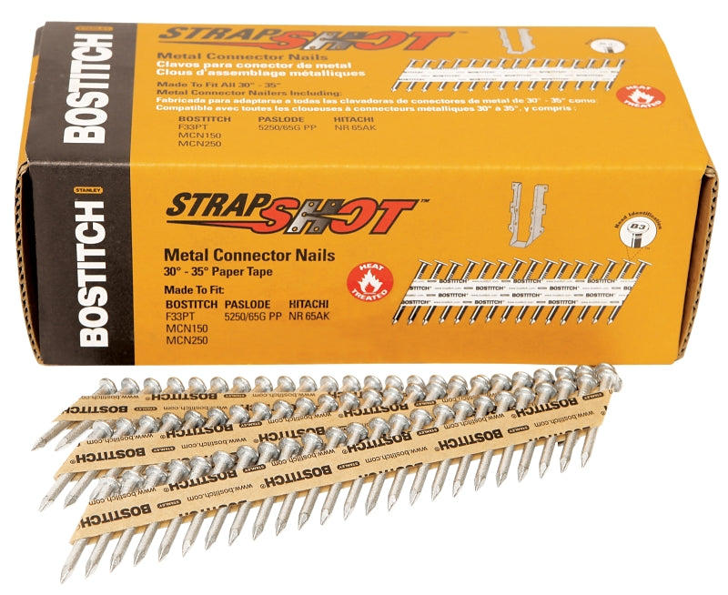 BOSTITCH Bostitch Strapshot PT-MC13115G-1M Series Connector Nail, Paper Tape Collation, Suitable for: RN250 Competitor Tools HARDWARE & FARM SUPPLIES BOSTITCH