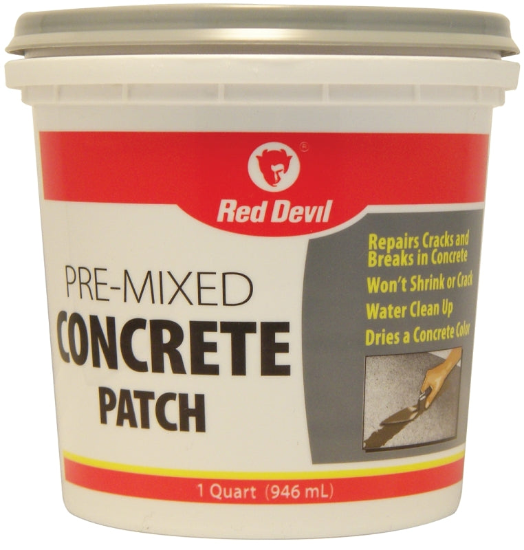 RED DEVIL Red Devil 0644 Concrete Patch, Gray, 1 qt Tub PAINT RED DEVIL