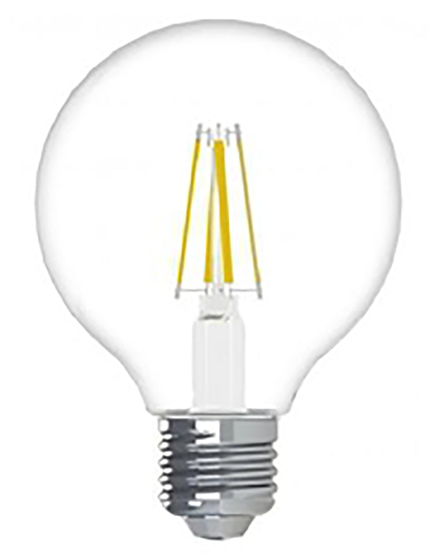 GE GE Industrial Solutions 23049 LED Bulb, Globe, G25 Lamp, 25 W Equivalent, E26 Lamp Base, Dimmable, Clear ELECTRICAL GE