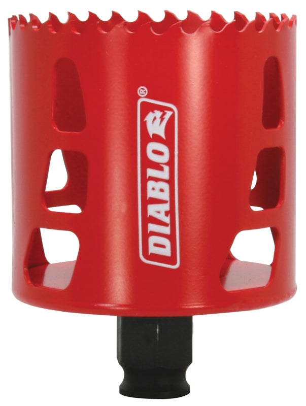 DIABLO Diablo DHS2687 Hole Saw, 2-11/16 in Dia, 2-3/8 in D Cutting, 3/8 in Arbor, Bi-Metal Cutting Edge