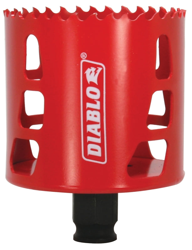 DIABLO Diablo DHS2750 Hole Saw, 2-3/4 in Dia, 2-3/8 in D Cutting, 3/8 in Arbor, Bi-Metal Cutting Edge