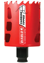 DIABLO Diablo DHS2250CT GP Hole Saw, 2-1/4 in Dia, 2-3/8 in D Cutting, 3/8 in Arbor, Carbide Cutting Edge TOOLS DIABLO