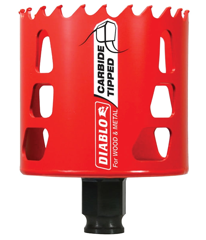 DIABLO Diablo DHS2750CT GP Hole Saw, 2-3/4 in Dia, 2-3/8 in D Cutting, 3/8 in Arbor, Carbide Cutting Edge TOOLS DIABLO