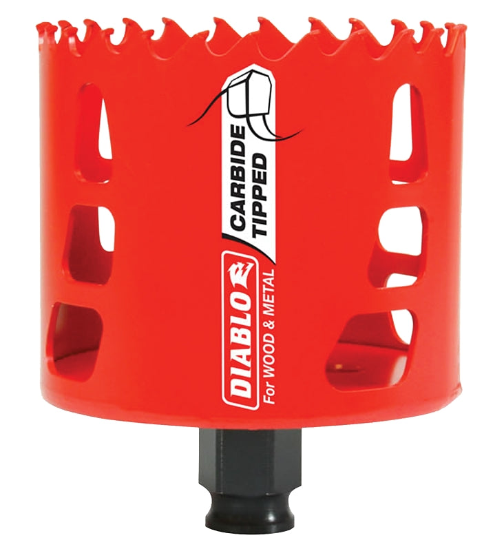 DIABLO Diablo DHS3000CT GP Hole Saw, 3 in Dia, 2-3/8 in D Cutting, 3/8 in Arbor, Carbide Cutting Edge TOOLS DIABLO