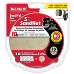 DIABLO Diablo Sand Demon DND050080H10I Sanding Disc, 5 in Dia, 80 Grit, Coarse, Aluminum Oxide Abrasive, Universal TOOLS DIABLO
