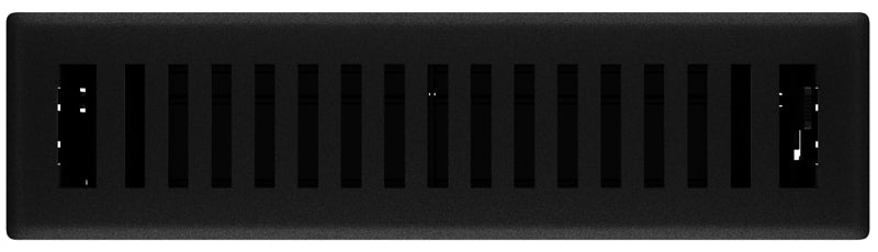 IMPERIAL Imperial RG3437 Floor Register, 12 in W Duct Opening, 2-1/4 in H Duct Opening, Polystyrene, Black Iron PLUMBING, HEATING & VENTILATION IMPERIAL