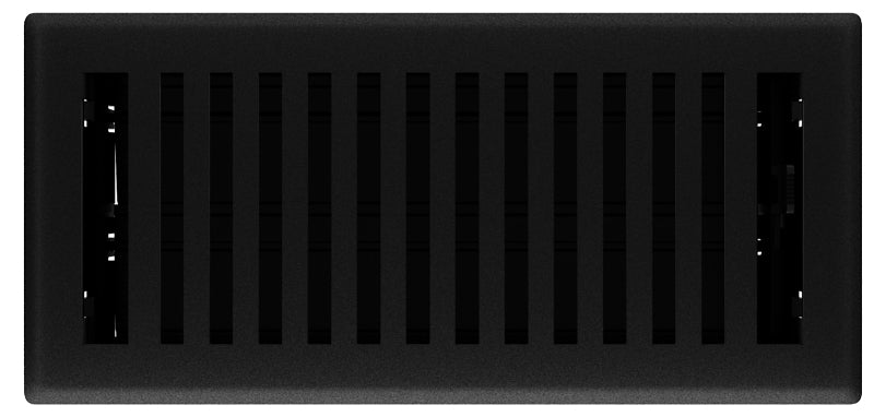 IMPERIAL Imperial RG3439 Floor Register, Polystyrene, 10 in W Duct Opening, 4 in H Duct Opening, Black Iron PLUMBING, HEATING & VENTILATION IMPERIAL