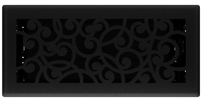 IMPERIAL Imperial RG3459 Floor Register, 4 in H Duct Opening, 10 in W Duct Opening, Polystyrene, Black Iron PLUMBING, HEATING & VENTILATION IMPERIAL