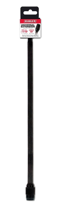 DIABLO Diablo DHS500XT18 Universal Extension, 7/16 in Shank, 18 in L, Hex Shank