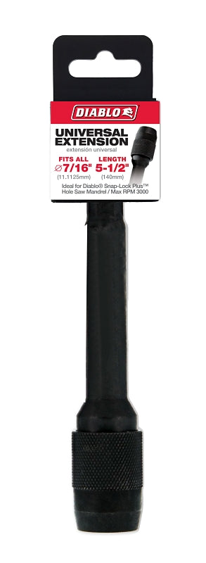 DIABLO Diablo DHS500XT6 Universal Extension, 7/16 in Shank, 5-1/2 in L, Hex Shank