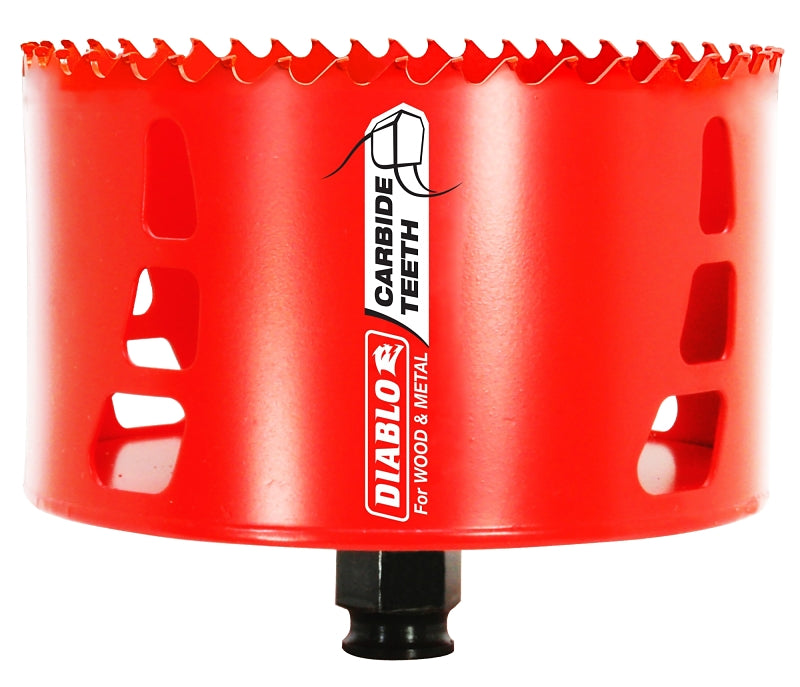 DIABLO Diablo DHS4500CT Hole Saw, 4-1/2 in Dia, 67 mm D Cutting, Carbide Cutting Edge TOOLS DIABLO