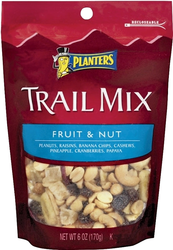 MIDWEST DISTRIBUTION Planters 422519 Trail Mix, Fruit, Nut, 6 oz, Bag
