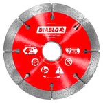 DIABLO Diablo DMATP0450 Series Saw Blade, Tuck Point Blade, 4-1/2 in Dia, Segmented Rim, 1/PK TOOLS DIABLO