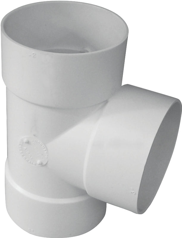 IPEX USA LLC-CANPLAS Canplas 414103BC Sewer Pipe Tee, 3 in, Hub, PVC PLUMBING, HEATING & VENTILATION IPEX USA LLC-CANPLAS