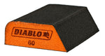 DIABLO Diablo ENDURA-BOND DFBCOMBMED01G Dual Edge Sanding Block, 4 in L, 2-1/2 in W, 60 Grit, Medium PAINT DIABLO