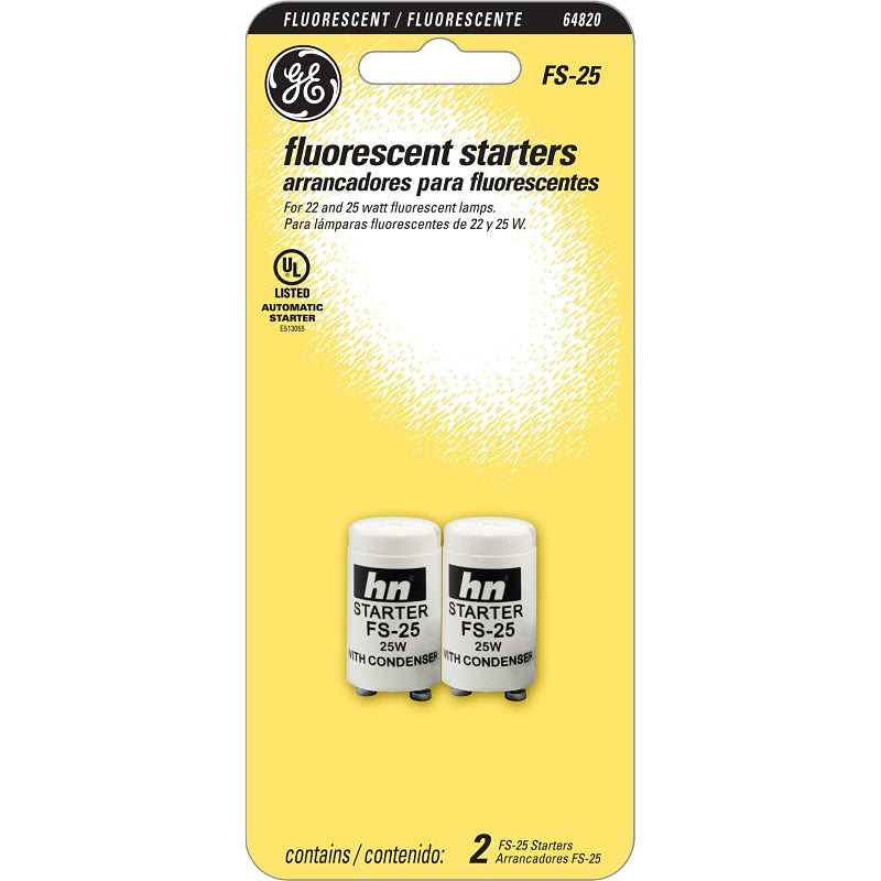 GE GE 64820 Fluorescent Starter, 22, 25 W
