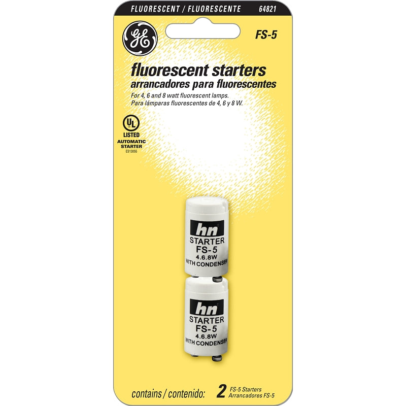 GE GE 64821 Fluorescent Starter, 4, 6, 8 W