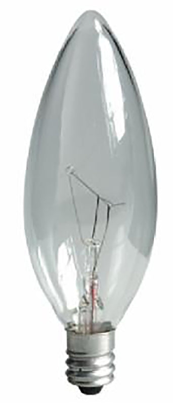 GE GE 74978 Ceiling Fan Bulb, 25 W, B10 Lamp, E12 Candelabra Lamp Base, 155 Lumens, 2500 K Color Temp ELECTRICAL GE