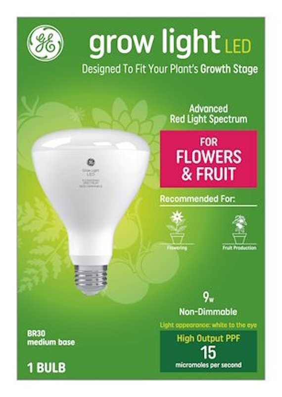GE GE 93101231 LED Bulb, Flood/Spotlight, 9 W, BR30 Lamp, E26 Lamp Base, White ELECTRICAL GE